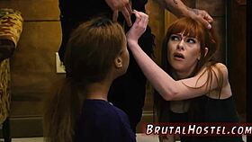 bound teen endures extreme bdsm domination session