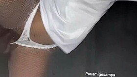 wife sucks deep throats ebony cock hidden swingers gloryhole fuck