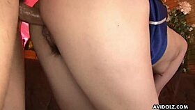 Japanese Milf Yuka Kurosawa's Uncensored Threeway Pussy Pounding and Blowjobs