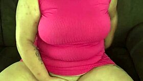 Young Amateur Girl Fingers Her Big Clit And Tits On Sofa Wildly!