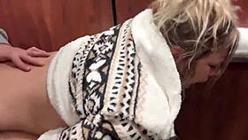 hey fuck this cute wife harder in the hotel elevator to get caught