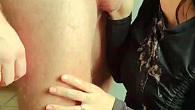 She Gags and Sucks Sloppy Until Throatpie Explosion