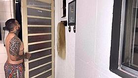 surprise homemade session where she spreads her big natural tits and wet pussy for a fresh cock after years