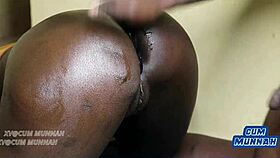 Cheating Ebony Wife Bent Over Takes Rough Huge Cock Doggystyle Clapping