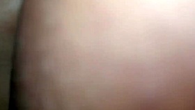 after sucking her huge boobs she screams through rough pounding