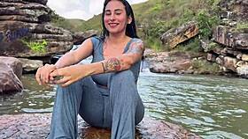 argentinian amateur anal pounding with stranger by the river for cash