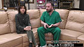 Brooklyn Rossi Sucks Cock, Fucked Hard, Blasted with Cum Load!