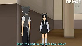 Luna's giantess mmd welcomes surprise tiny visitors! 😲👣