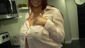 fucking my big-titted redhead wife in the kitchen pov