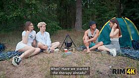 shy russian teens swap wives rimming anal fucked forest camping