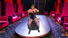 granny blues teases with vibrator foreplay until massive cum explosion