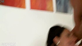 Brunette Slut Takes Anal Double Penetration in Wild Threesome Cowgirl Doggystyle Pounding!