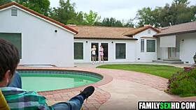 young woman shares first time fun with eager couple