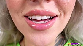 Luna Legend chokes on monster BBC during intense face fucking POV