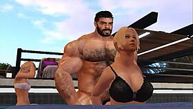Handsome Hunk Cam Heyward Draws Blonde into Steamy Group Action