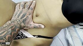 morena ninfeta with small waist fucked by muscular studs homemade interracial