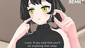 Luna's giantess mmd welcomes surprise tiny visitors! 😲👣