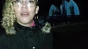 Thrilling public outdoor sex and peeing behind church ignites couple's passion