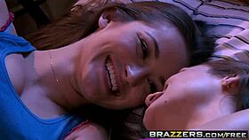 Two petite brunettes lick asses and trimmed pussies