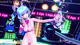 hatsune miku bunny costume reveals big tits ass nude