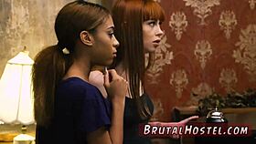 bound teen endures extreme bdsm domination session