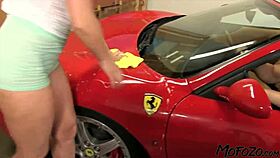 busty blonde mommy deepthroats monster cock in sloppy homemade oral