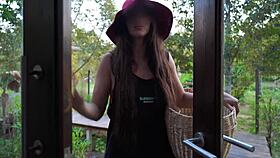 you look like a lost little red riding hood in the woods