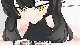 Luna's giantess mmd welcomes surprise tiny visitors! 😲👣