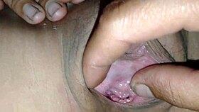 shaved tight pussy gets first intense fucking to orgasm