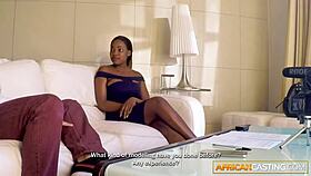 busty black slut aces sloppy deepthroat fake interview