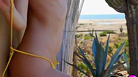 blonde olivia preston strips outdoors showing petite tits pussy and bubble butt 🔥😘