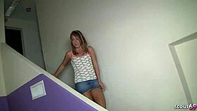 small tits blonde in steamy cheating fuck session