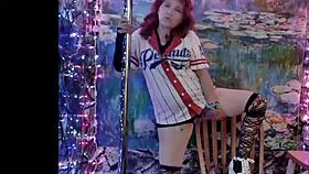 Watch Hotwife Steffi's Sizzling Pussy Dance PMV in Christmas Cosplay Tease!