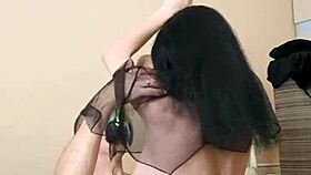 naked milf in stockings ready for first casting interview?