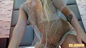 Ed Junior barebacks hot Brazilian big ass tits creampie in sheer POV