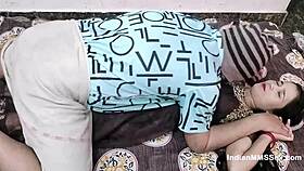 skinny indian muslim babe takes hardcore pounding creampie orgasm rough fuck