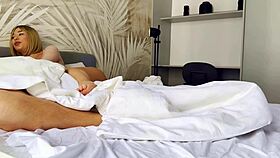 daddy pulls out plug... fucks tight ass hard then cums in mouth