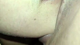 after sucking her huge boobs she screams through rough pounding