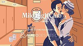 desperate lesbian licks soaking pussy on risky public flight!