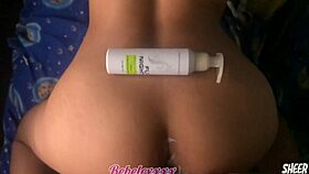 Big Ass Latina's Tight Pussy Devours 9-Inch Dildo in Juicy Ride