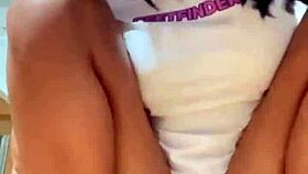 Busty cougar milf squirts wildly stuffing wet pussy with big dildo