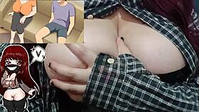 hot chubby milf's big natural tits bounce on bwc dildo 😍🍆