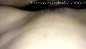 he spreads her shaved pussy rubbing clit till she squirms then pops her tight cherry