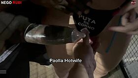 paolla hotwife flashes public outdoor with nego rubi's monster bbc in total cuckold humiliation