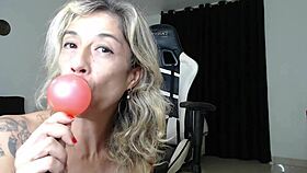 feeling so emotional watching this sexy milf's huge dildo anal play and orgasm bliss