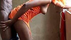 standing doggy african teen 18+ takes bbc rough like slut 😈🍆🍑