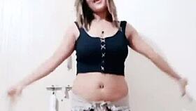 Naughty Indian Babe Dances and Sucks