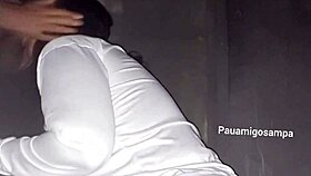 wife sucks deep throats ebony cock hidden swingers gloryhole fuck