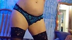 Watch Hotwife Steffi's Sizzling Pussy Dance PMV in Christmas Cosplay Tease!