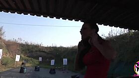 Brunette slut craves brutal double assfucking and pussy pounding by two guys